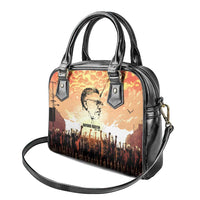 Bayard Rustin Shoulder Handbag with Radical Nonviolence Design Protest Crowd and Courage Civil Rights Tribute - Wonder Print Shop