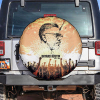 Bayard Rustin Spare Tire Cover with Radical Nonviolence Design Protest Crowd and Courage Civil Rights Tribute - Wonder Print Shop