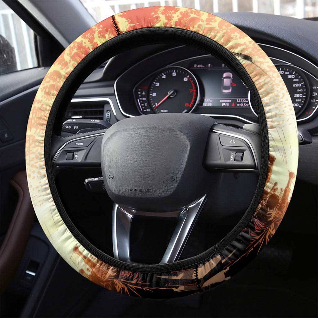 Bayard Rustin Steering Wheel Cover with Radical Nonviolence Design Protest Crowd and Courage Civil Rights Tribute - Wonder Print Shop