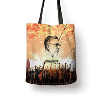 Bayard Rustin Tote Bag with Radical Nonviolence Design Protest Crowd and Courage Civil Rights Tribute - Wonder Print Shop