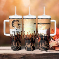 Bayard Rustin Tumbler With Handle with Radical Nonviolence Design Protest Crowd and Courage Civil Rights Tribute - Wonder Print Shop