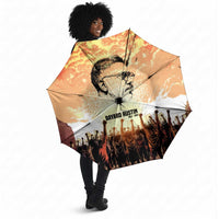 Bayard Rustin Umbrella with Radical Nonviolence Design Protest Crowd and Courage Civil Rights Tribute - Wonder Print Shop