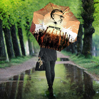 Bayard Rustin Umbrella with Radical Nonviolence Design Protest Crowd and Courage Civil Rights Tribute - Wonder Print Shop