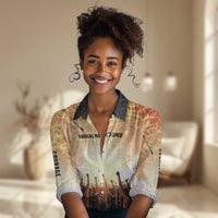 Bayard Rustin Women Casual Shirt with Radical Nonviolence Design Protest Crowd and Courage Civil Rights Tribute - Wonder Print Shop