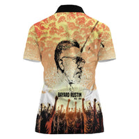 Bayard Rustin Women Polo Shirt with Radical Nonviolence Design Protest Crowd and Courage Civil Rights Tribute - Wonder Print Shop