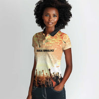 Bayard Rustin Women Polo Shirt with Radical Nonviolence Design Protest Crowd and Courage Civil Rights Tribute - Wonder Print Shop