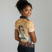 Bayard Rustin Women Polo Shirt with Radical Nonviolence Design Protest Crowd and Courage Civil Rights Tribute - Wonder Print Shop