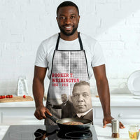 Booker T. Washington Apron Halftone Portrait Design Tilling a Field Quote Historical Civil Rights Tribute - Wonder Print Shop