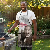 Booker T. Washington Apron Halftone Portrait Design Tilling a Field Quote Historical Civil Rights Tribute - Wonder Print Shop