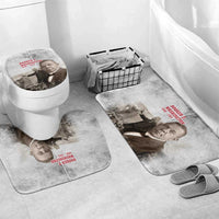 Booker T. Washington Bathroom Set Halftone Portrait Design Tilling a Field Quote Historical Civil Rights Tribute - Wonder Print Shop