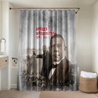 Booker T. Washington Bathroom Set Halftone Portrait Design Tilling a Field Quote Historical Civil Rights Tribute - Wonder Print Shop
