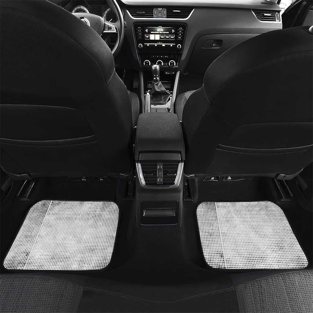 Booker T. Washington Car Mats Halftone Portrait Design Tilling a Field Quote Historical Civil Rights Tribute - Wonder Print Shop