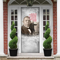 Booker T. Washington Door Cover Halftone Portrait Design Tilling a Field Quote Historical Civil Rights Tribute - Wonder Print Shop