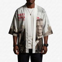 Booker T. Washington Kimono Halftone Portrait Design Tilling a Field Quote Historical Civil Rights Tribute - Wonder Print Shop