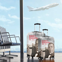 Booker T. Washington Luggage Cover Halftone Portrait Design Tilling a Field Quote Historical Civil Rights Tribute - Wonder Print Shop