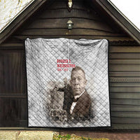 Booker T. Washington Quilt Halftone Portrait Design Tilling a Field Quote Historical Civil Rights Tribute - Wonder Print Shop