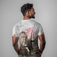 Booker T. Washington T shirt Halftone Portrait Design Tilling a Field Quote Historical Civil Rights Tribute TS04