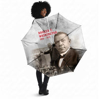 Booker T. Washington Umbrella Halftone Portrait Design Tilling a Field Quote Historical Civil Rights Tribute - Wonder Print Shop