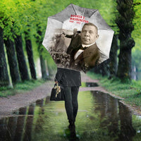 Booker T. Washington Umbrella Halftone Portrait Design Tilling a Field Quote Historical Civil Rights Tribute - Wonder Print Shop