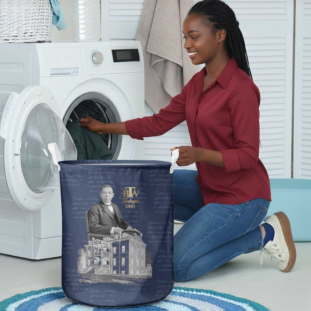 Booker T. Washington Laundry Basket Tuskegee Institute Design Educational Legacy 1881 Historic Tribute - Wonder Print Shop