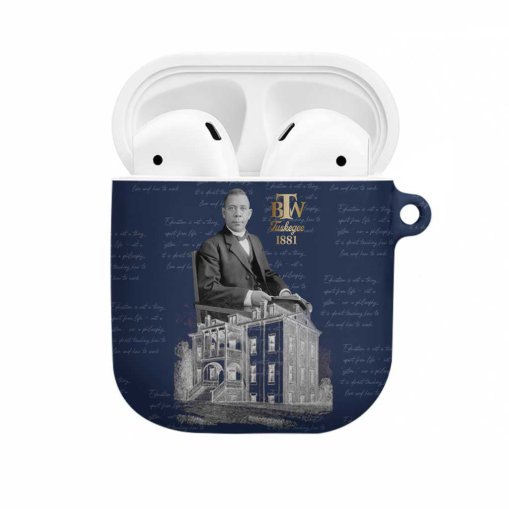Booker T. Washington AirPods Case Tuskegee Institute Design Educational Legacy 1881 Historic Tribute - Wonder Print Shop