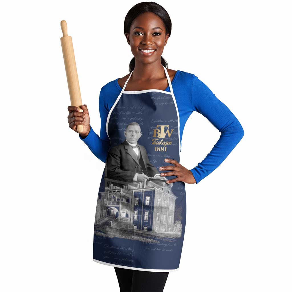 Booker T. Washington Apron Tuskegee Institute Design Educational Legacy 1881 Historic Tribute - Wonder Print Shop