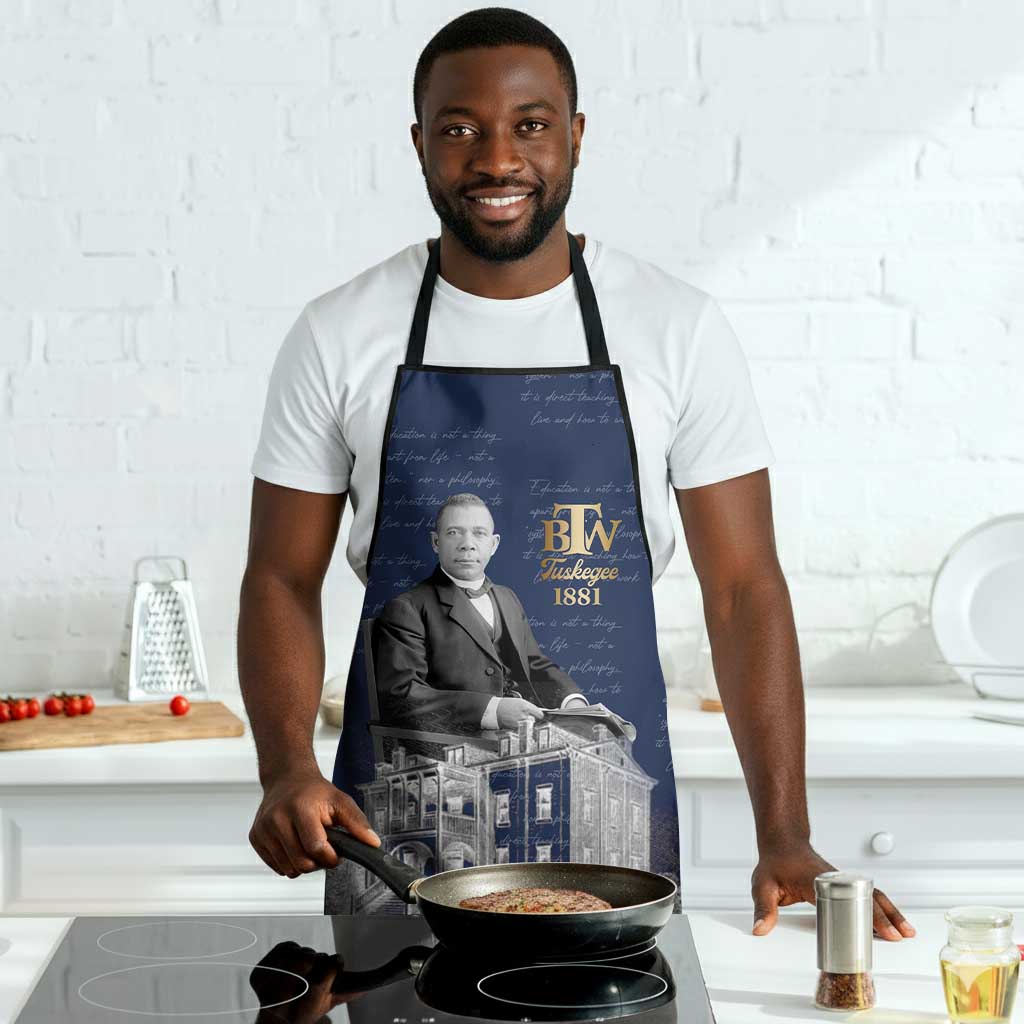 Booker T. Washington Apron Tuskegee Institute Design Educational Legacy 1881 Historic Tribute - Wonder Print Shop