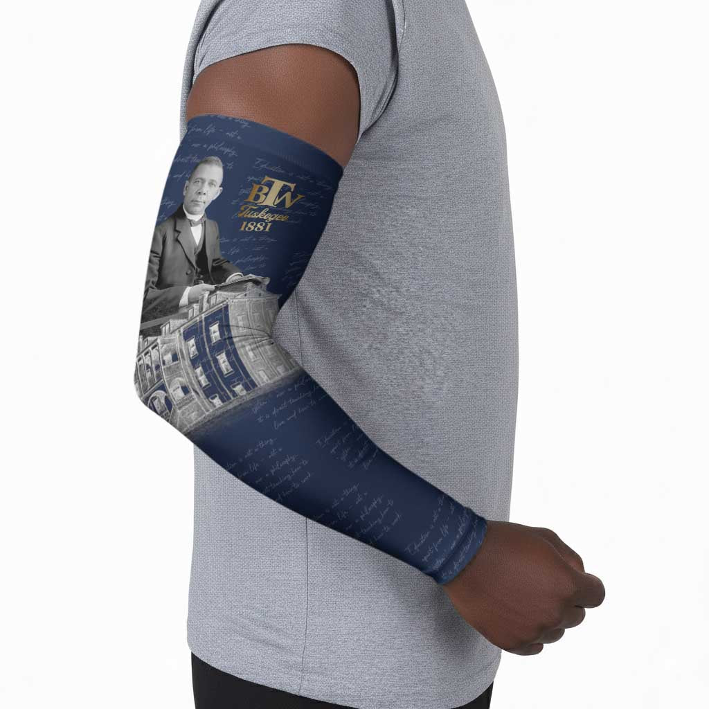 Booker T. Washington Arm Sleeves Tuskegee Institute Design Educational Legacy 1881 Historic Tribute - Wonder Print Shop