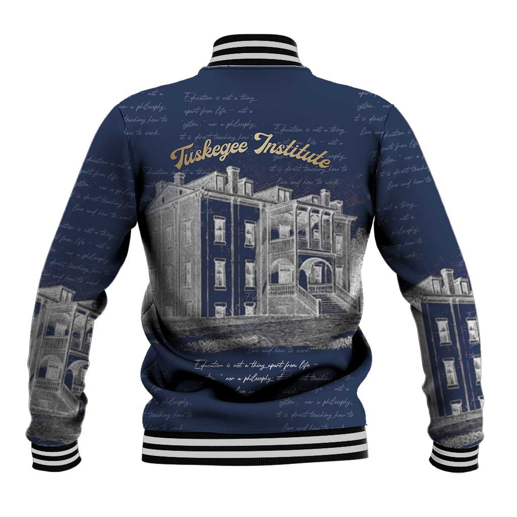 Booker T. Washington Baseball Jacket Tuskegee Institute Design Educational Legacy 1881 Historic Tribute - Wonder Print Shop