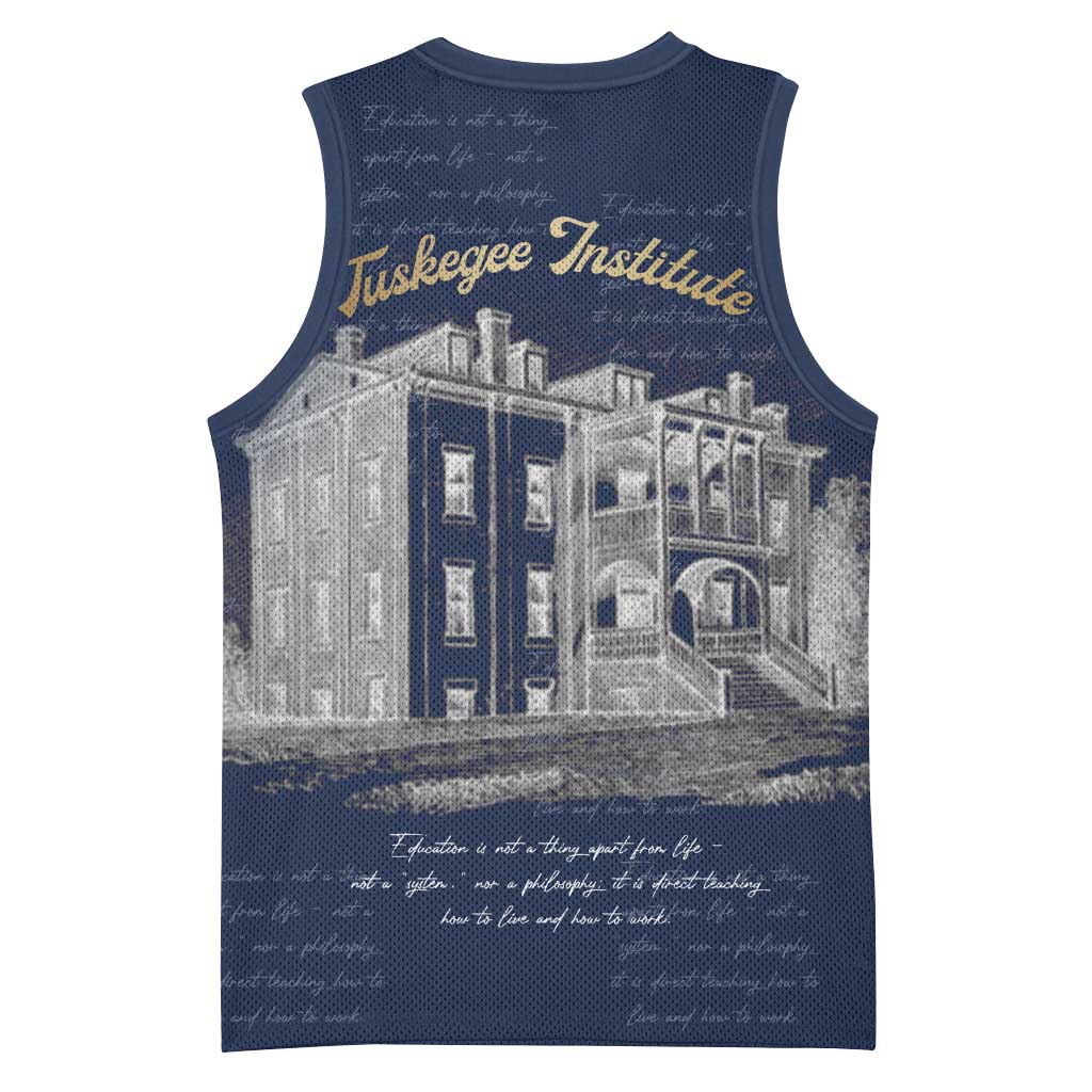 Booker T. Washington Basketball Jersey Tuskegee Institute Design Educational Legacy 1881 Historic Tribute - Wonder Print Shop