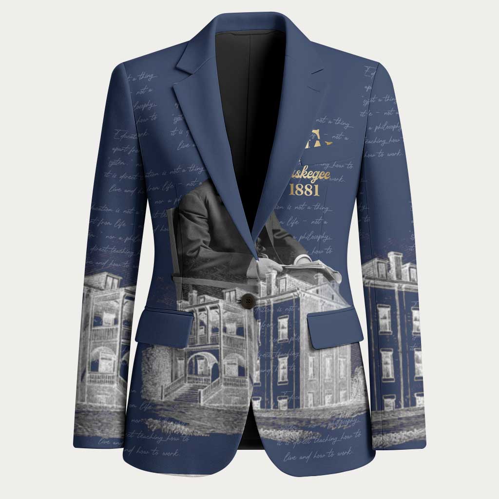 Booker T. Washington Blazer Tuskegee Institute Design Educational Legacy 1881 Historic Tribute - Wonder Print Shop