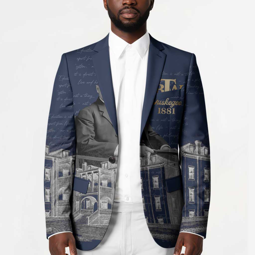 Booker T. Washington Blazer Tuskegee Institute Design Educational Legacy 1881 Historic Tribute - Wonder Print Shop