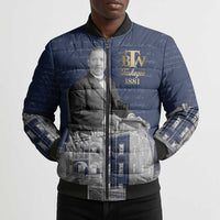 Booker T. Washington Bomber Puffer Jacket Tuskegee Institute Design Educational Legacy 1881 Historic Tribute - Wonder Print Shop