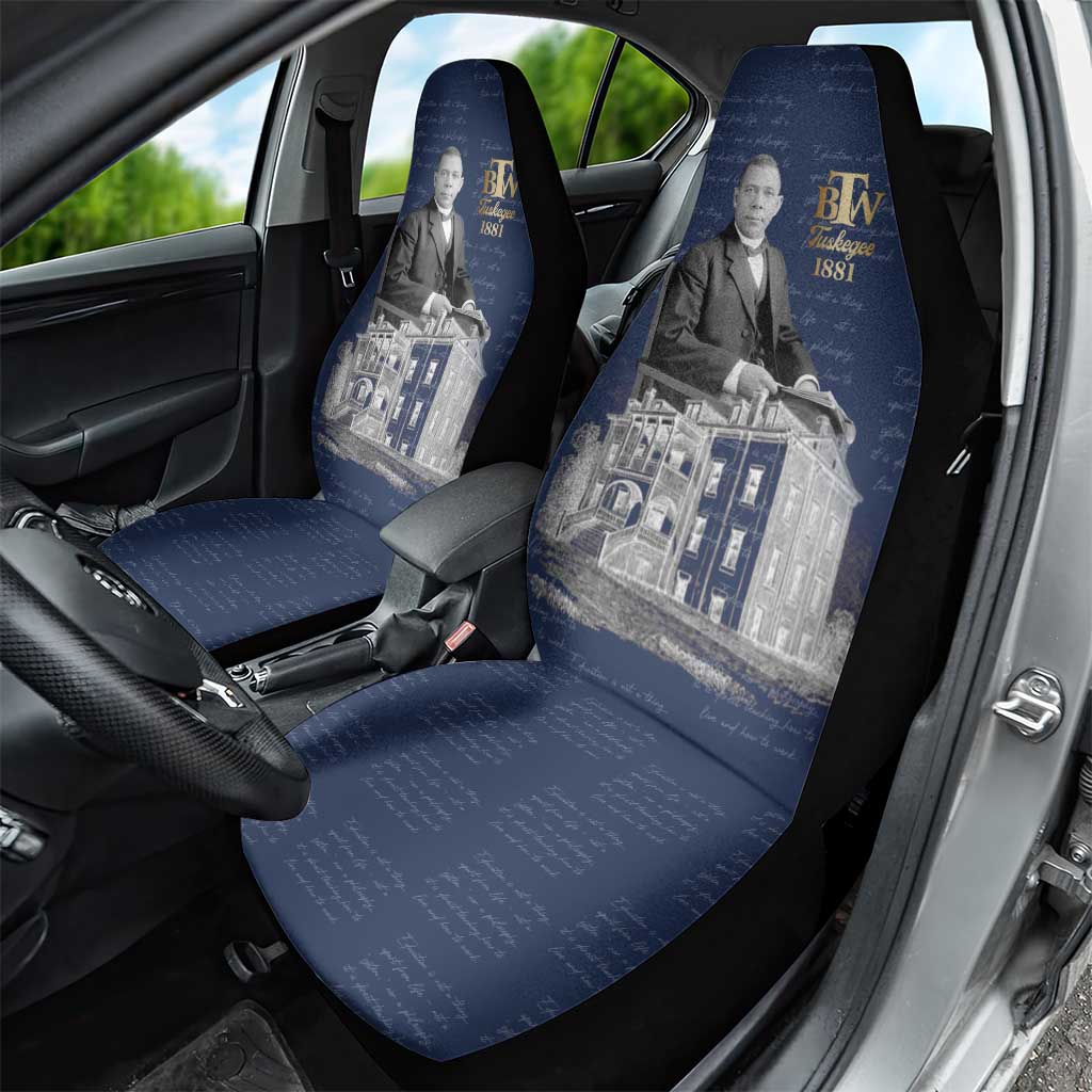 Booker T. Washington Car Seat Cover Tuskegee Institute Design Educational Legacy 1881 Historic Tribute - Wonder Print Shop