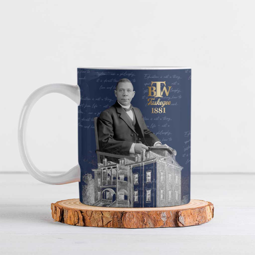 Booker T. Washington Ceramic Mug Tuskegee Institute Design Educational Legacy 1881 Historic Tribute - Wonder Print Shop