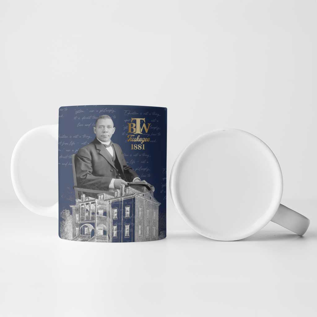 Booker T. Washington Ceramic Mug Tuskegee Institute Design Educational Legacy 1881 Historic Tribute - Wonder Print Shop
