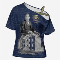 Booker T. Washington Cross Shoulder Shirt Tuskegee Institute Design Educational Legacy 1881 Historic Tribute - Wonder Print Shop