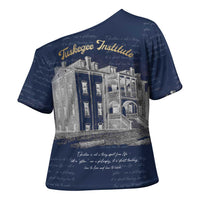 Booker T. Washington Cross Shoulder Shirt Tuskegee Institute Design Educational Legacy 1881 Historic Tribute - Wonder Print Shop