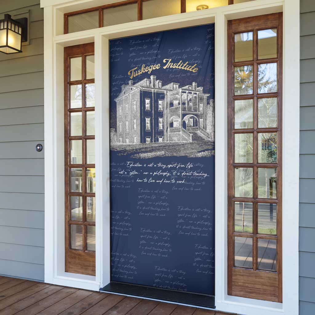 Booker T. Washington Door Cover Tuskegee Institute Design Educational Legacy 1881 Historic Tribute - Wonder Print Shop