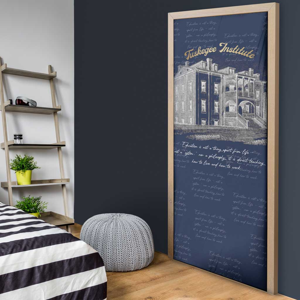 Booker T. Washington Door Cover Tuskegee Institute Design Educational Legacy 1881 Historic Tribute - Wonder Print Shop