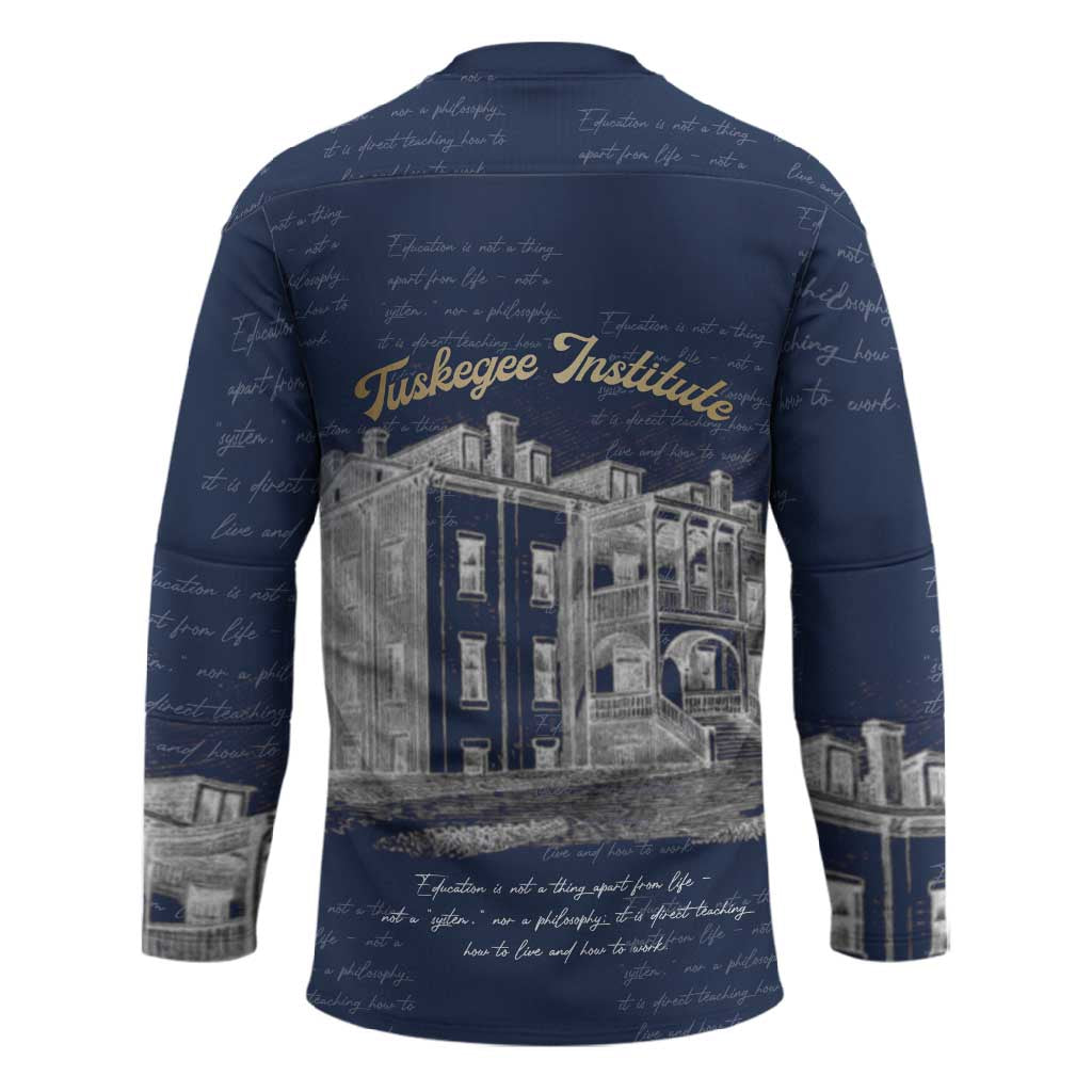 Booker T. Washington Hockey Jersey Tuskegee Institute Design Educational Legacy 1881 Historic Tribute - Wonder Print Shop