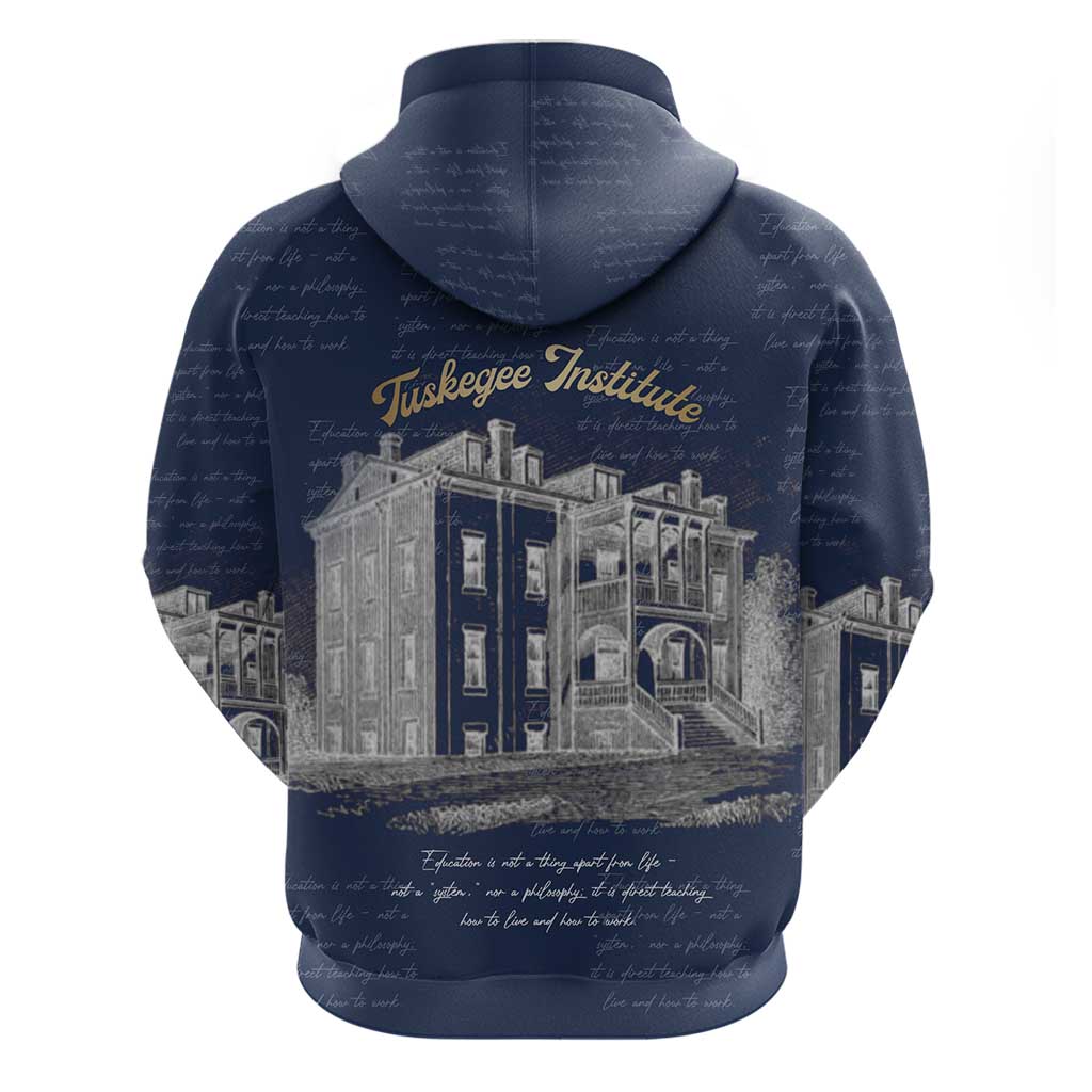 Booker T. Washington Hoodie Tuskegee Institute Design Educational Legacy 1881 Historic Tribute - Wonder Print Shop