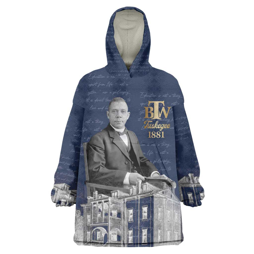Booker T. Washington Kid Wearable Blanket Hoodie Tuskegee Institute Design Educational Legacy 1881 Historic Tribute - Wonder Print Shop