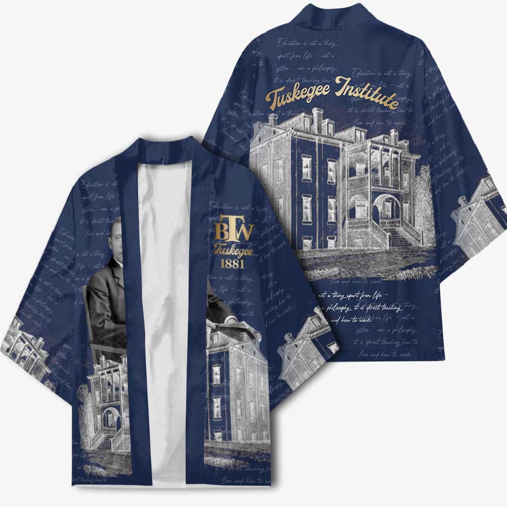 Booker T. Washington Kimono Tuskegee Institute Design Educational Legacy 1881 Historic Tribute - Wonder Print Shop