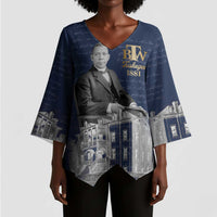 Booker T. Washington Kimono Sleeve Blouse Tuskegee Institute Design Educational Legacy 1881 Historic Tribute - Wonder Print Shop