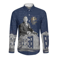 Booker T. Washington Long Sleeve Button Shirt Tuskegee Institute Design Educational Legacy 1881 Historic Tribute - Wonder Print Shop