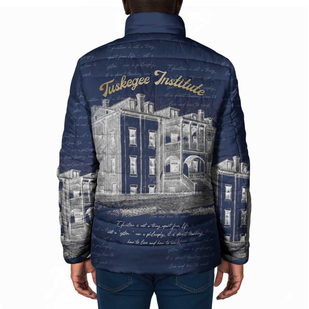 Booker T. Washington Padded Jacket Tuskegee Institute Design Educational Legacy 1881 Historic Tribute - Wonder Print Shop