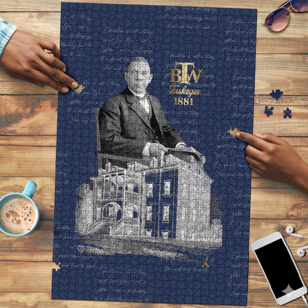 Booker T. Washington Puzzle Tuskegee Institute Design Educational Legacy 1881 Historic Tribute - Wonder Print Shop