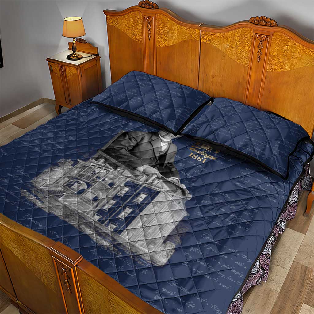 Booker T. Washington Quilt Bed Set Tuskegee Institute Design Educational Legacy 1881 Historic Tribute - Wonder Print Shop