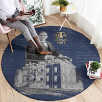 Booker T. Washington Round Carpet Tuskegee Institute Design Educational Legacy 1881 Historic Tribute - Wonder Print Shop
